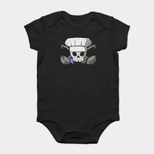 Cooks crew Jolly Roger pirate flag (no caption) Baby Bodysuit